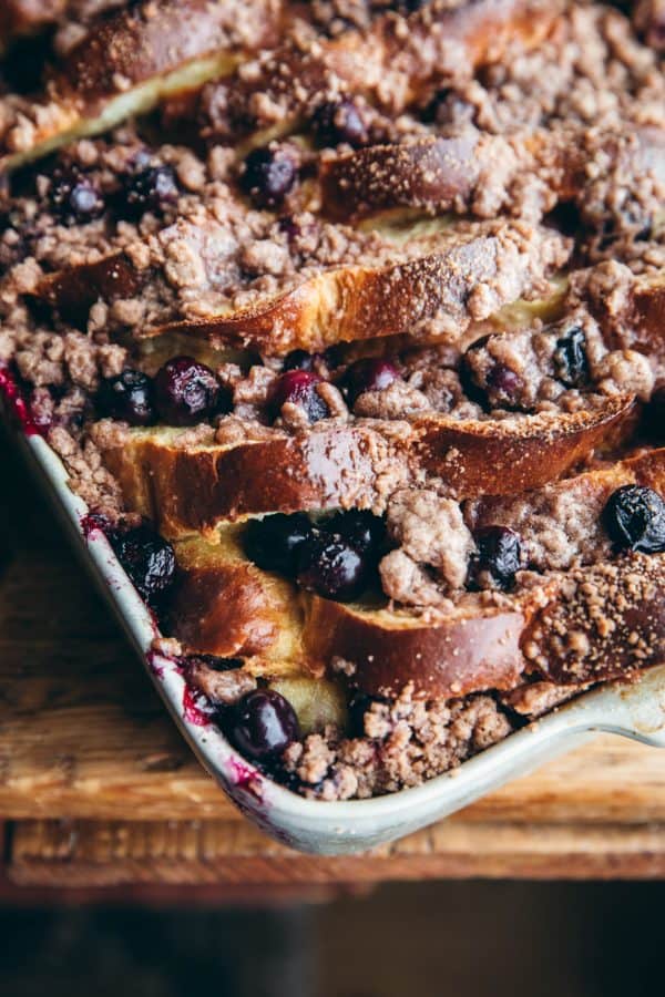 Blueberry French Toast Breakfast Bake