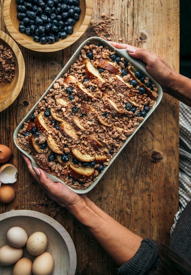 Blueberry French Toast Breakfast Bake