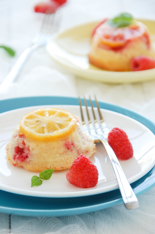 Lemon Raspberry Mini Bundt Cakes - Sugar Salt Magic
