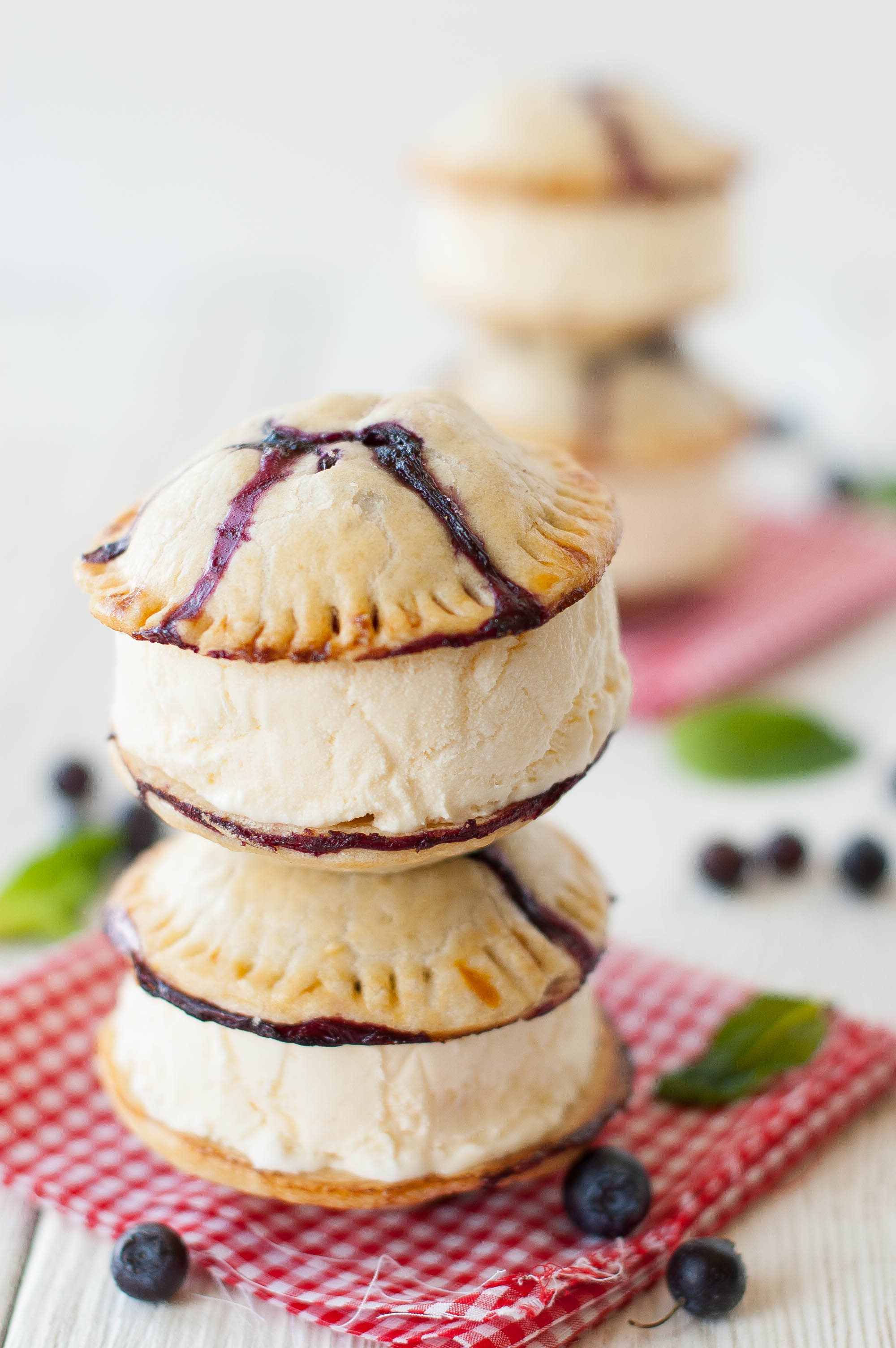 Blueberry Pie Ice Cream Sandwiches - The Kitchen McCabe