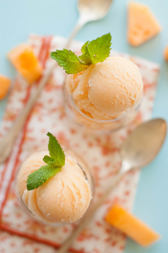 Cantaloupe Sorbet | thekitchenmccabe.com