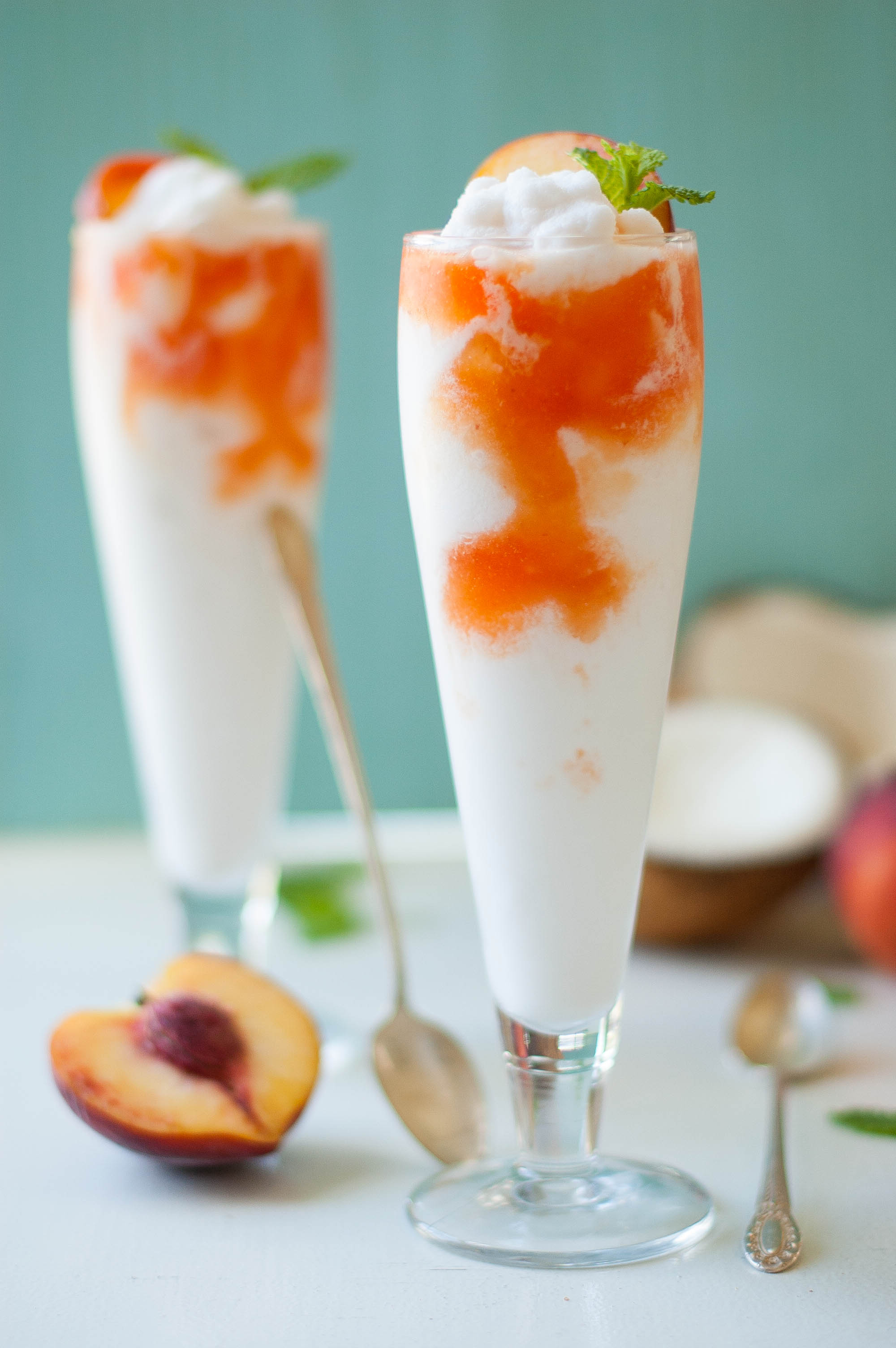 Coconut Peach Lemonade Slushies 6 - The Kitchen McCabe
