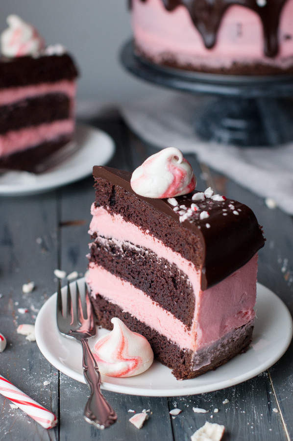 Chocolate Peppermint Holiday Cake - The Kitchen McCabe