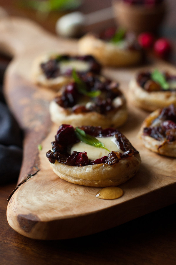 Caramelized Onion Cranberry Swiss Tartlets - The Kitchen McCabe