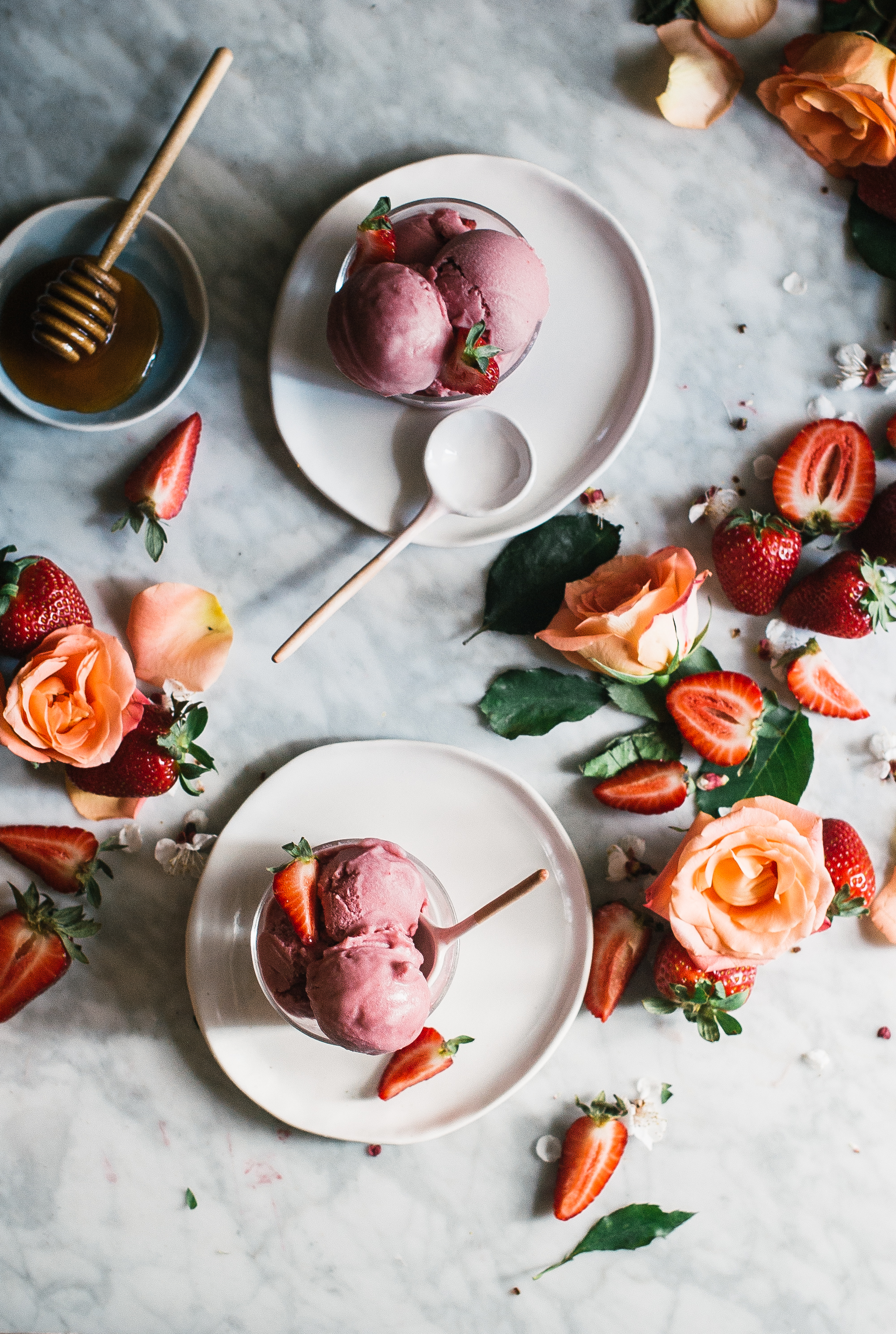 Strawberry Hibiscus Rose Ice Cream 3 - The Kitchen McCabe