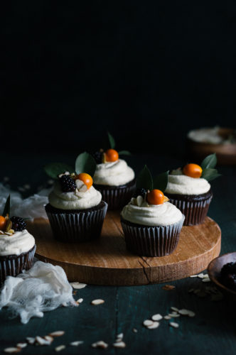Chocolate & Earl Gray Cupcakes with Kumquat Italian Meringue ...