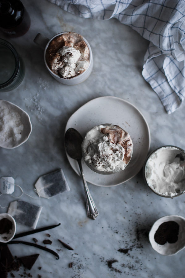 London Fog Hot Chocolate + Mapled Whipped Cream - The Kitchen McCabe