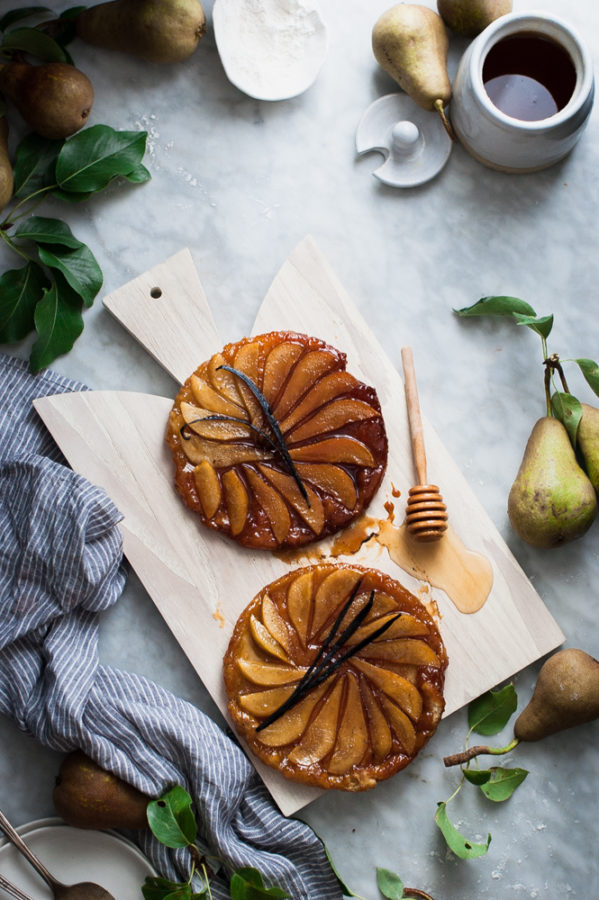 Salted Honey + Vanilla Bean Pear Tarte Tatin - The Kitchen McCabe