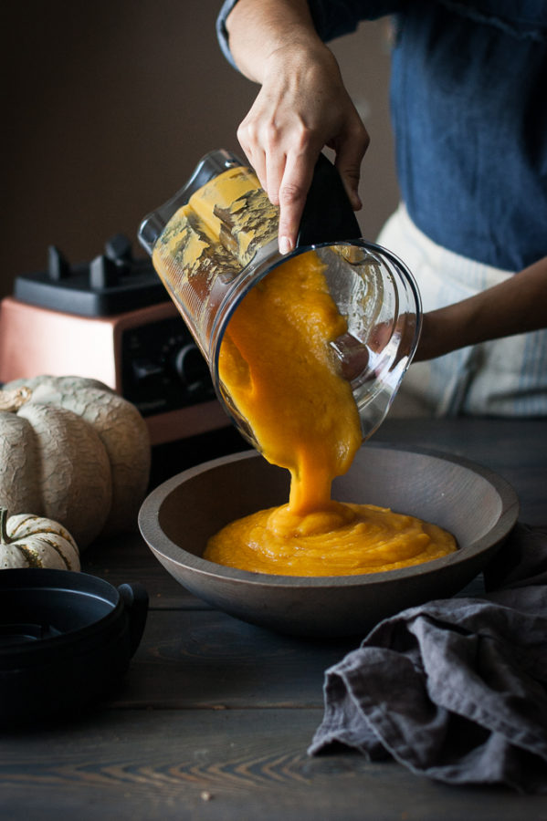 Cómo asar un puré de calabaza