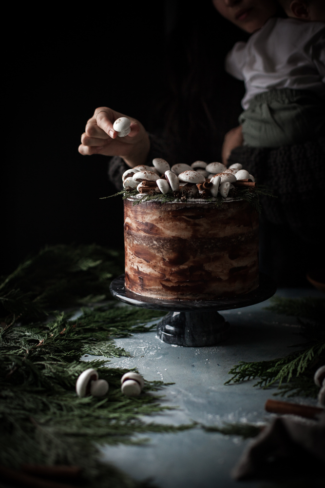 Spiced Hot Chocolate Layer Cake - The Kitchen McCabe