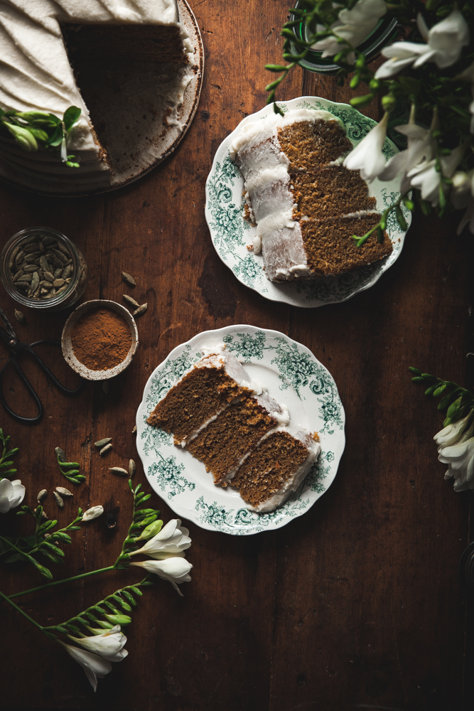 Onebowl Cardamom Carrot Cake + Creme Fraiche Frosting The Kitchen McCabe