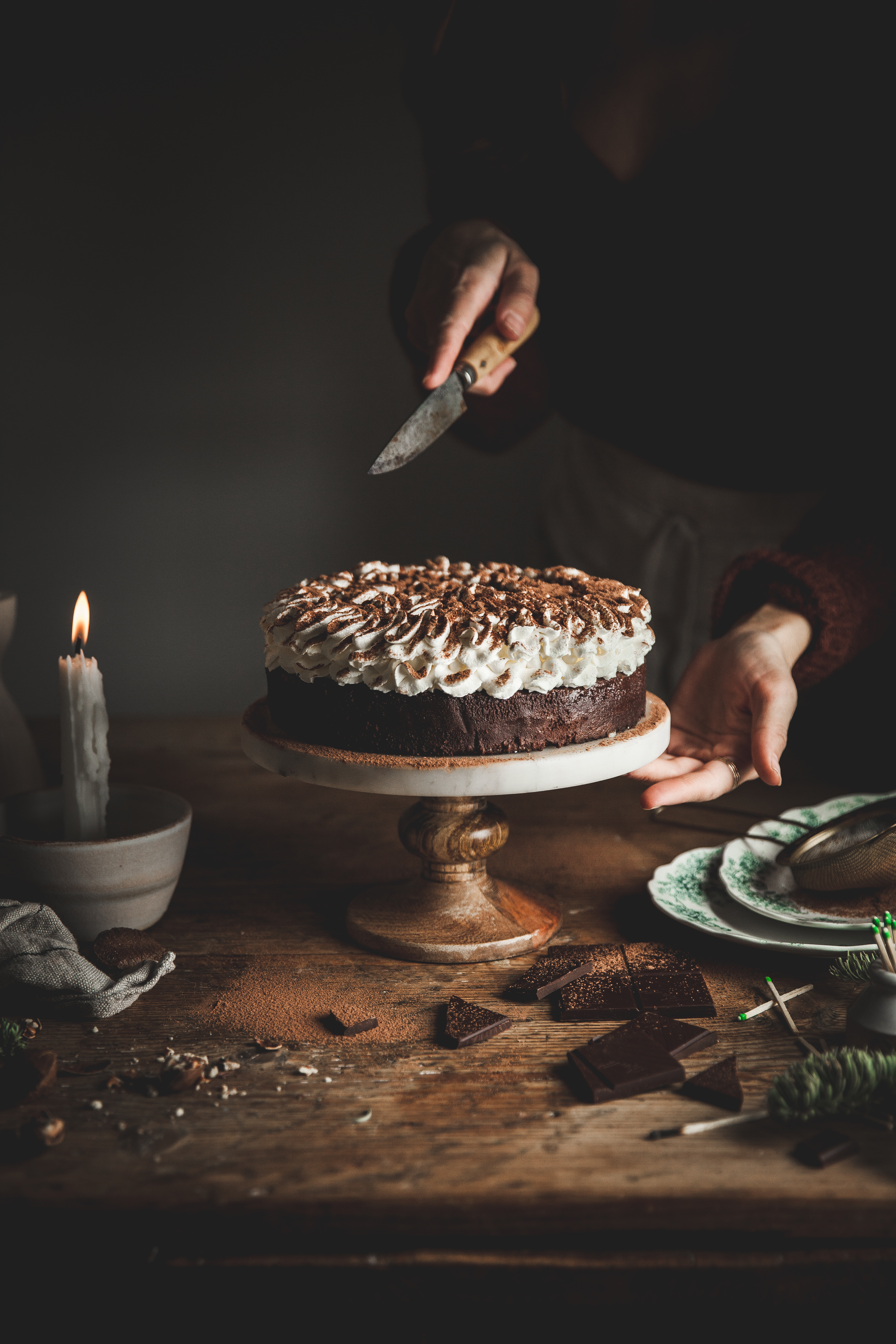 Dutch Truffle Cake / Chocolate Truffle Cake - At My Kitchen