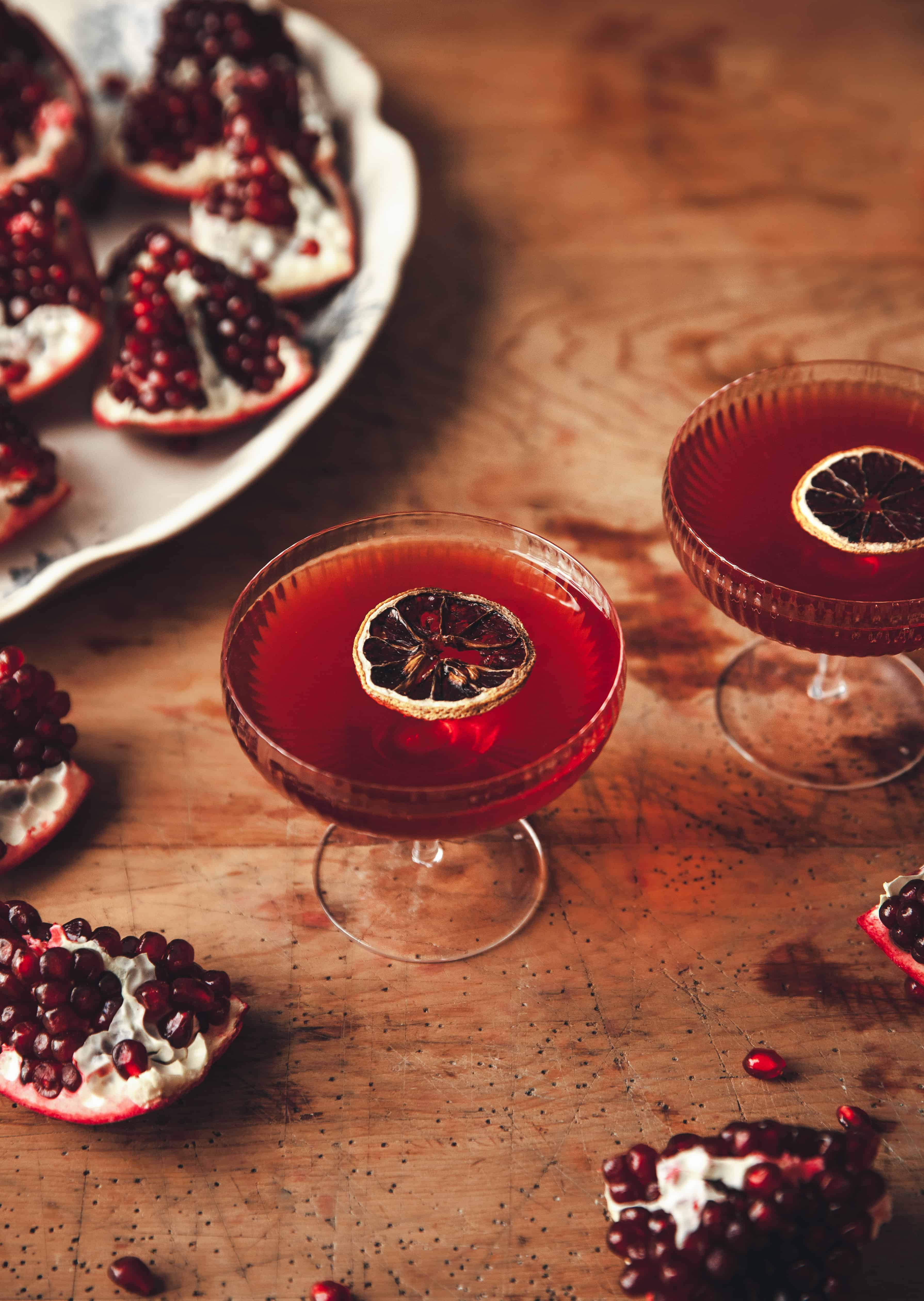 Spiced Pomegranate Pitcher Cocktails