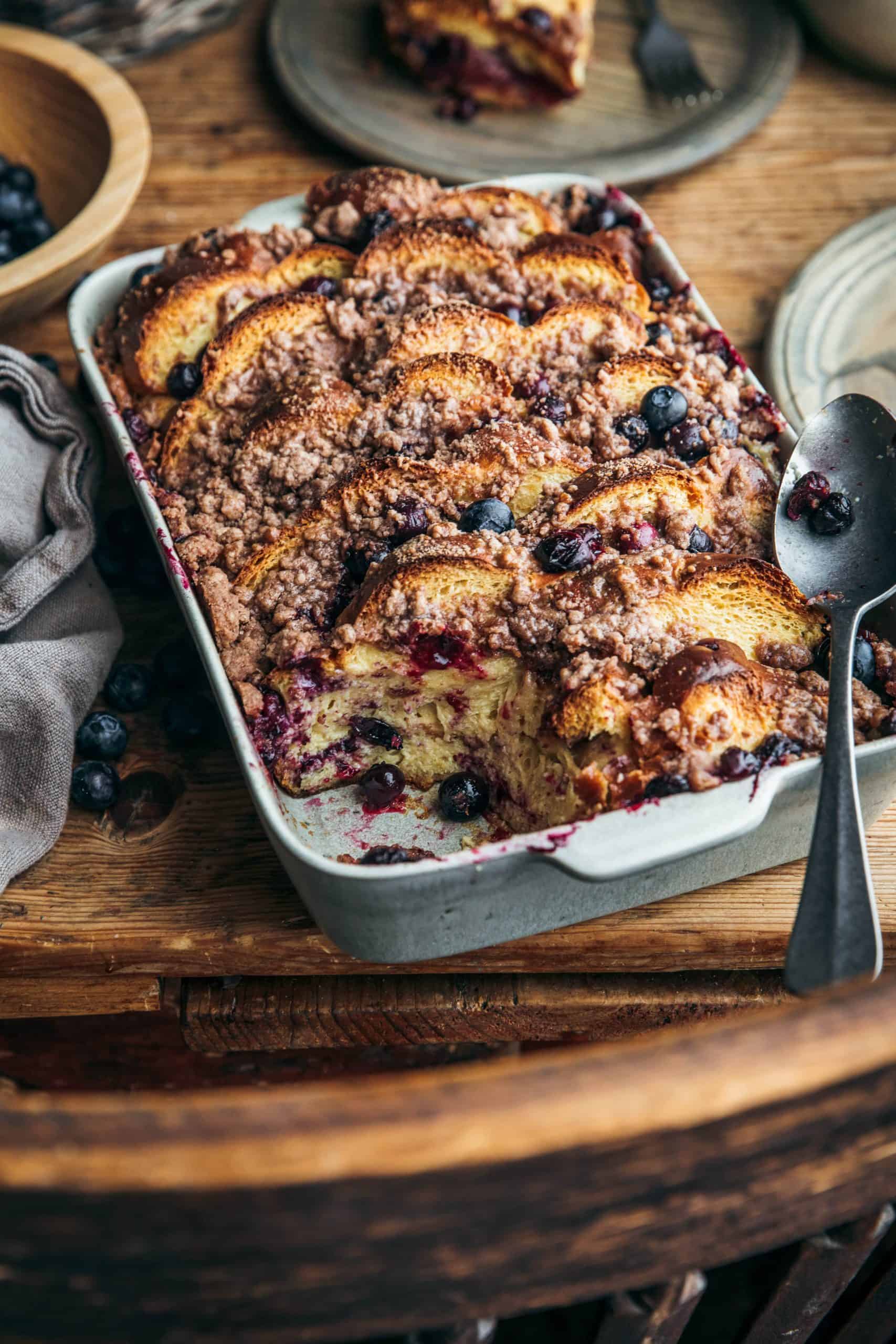 Blueberry French Toast Breakfast Bake