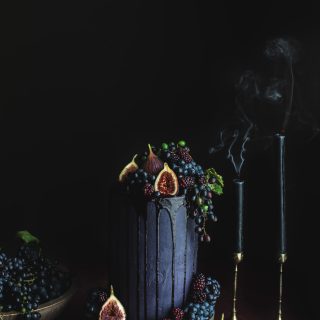 Blackberry Layer Cake + Vanilla Bean Mascarpone