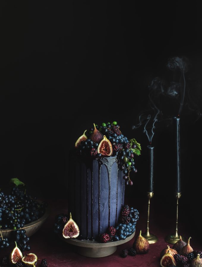 Blackberry Layer Cake + Vanilla Bean Mascarpone